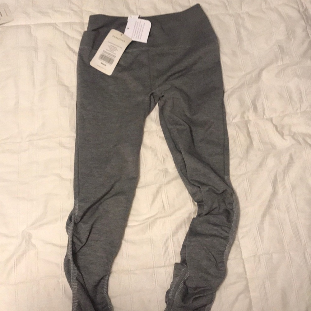 High-Waisted Seamless Ruched gray Legging
